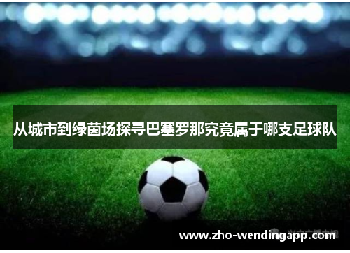 从城市到绿茵场探寻巴塞罗那究竟属于哪支足球队